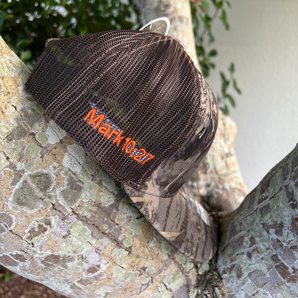 Camo CP Flag Hat with Brown